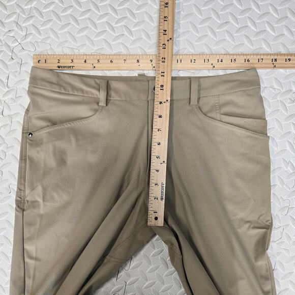 Lululemon ABC Pants Mens 34 x 32 Khaki Tan Classic Fit Stretch Career Casual - Picture 9 of 11
